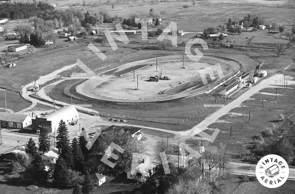 aerial photo Whittemore Speedway, Whittemore